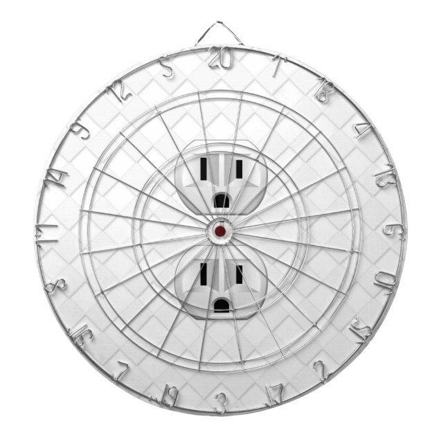 Electrical Plug Wall Outlet Fun Customise This Dartboard (Front)