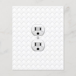 Electrical Plug Wall Outlet Fun Customise This Flyer
