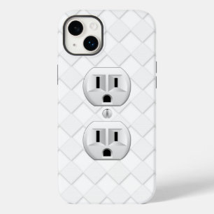 Electrical Plug Wall Outlet Fun Customise This iPhone 14 Plus Case