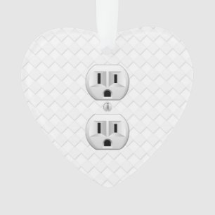 Electrical Plug Wall Outlet Fun Customise This Ornament