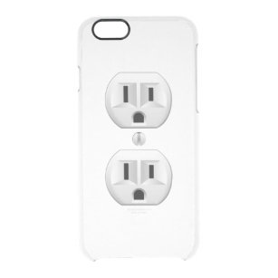 Electrical Plug Wall Outlet Fun Customise This Clear iPhone 6/6S Case