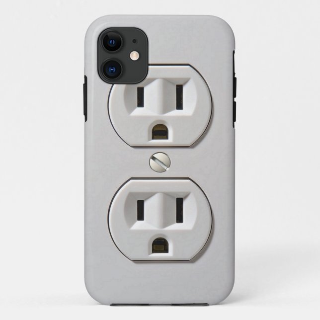 Electrical Power Outlet Plug in Case-Mate iPhone Case (Back)