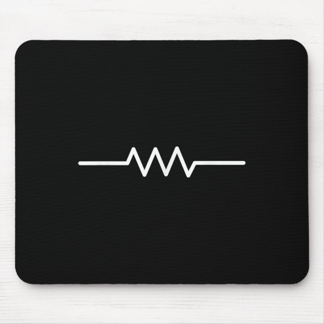 Electrical Resistor Symbol Funny Engineer Circuit  Mouse Mat (Front)