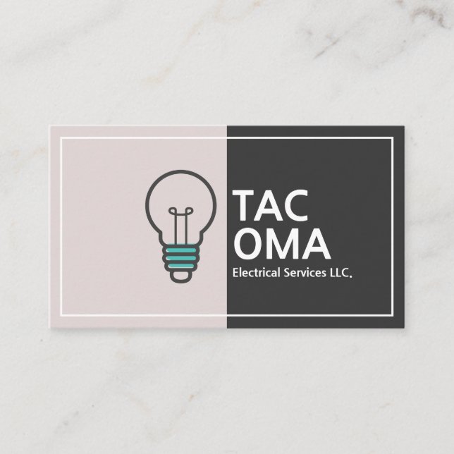 Electrical Services Electrician Business Card (Front)