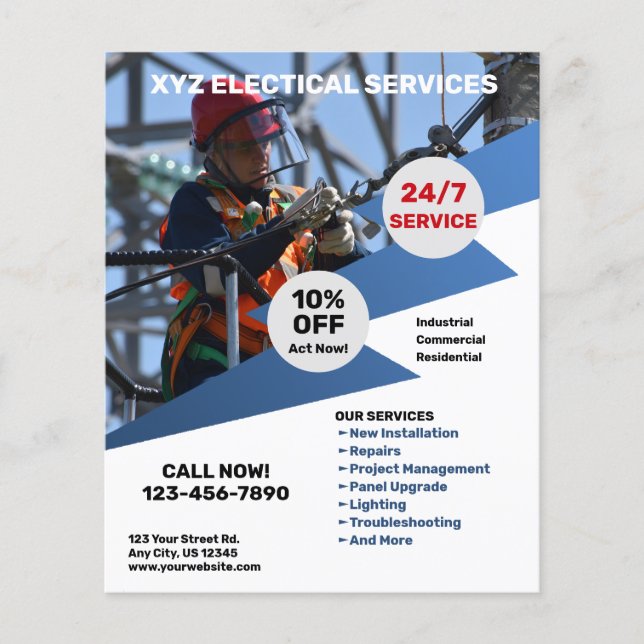 Electrical Services Flyer (Front)