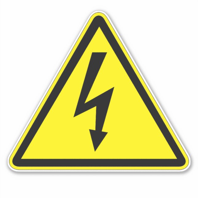 Electrical Shock Electrocution Label (Front)