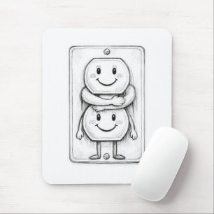 Electrical Socket Hug Mouse Mat