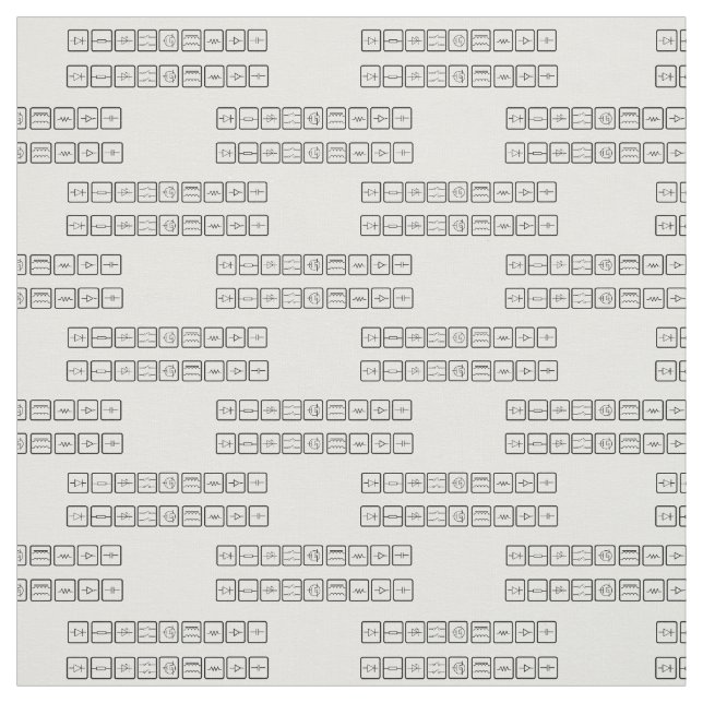 Electrical Symbols Design Fabric Material (Swatch)