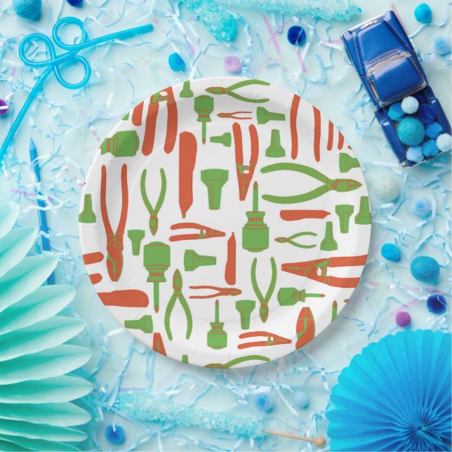Electrical Tools of the Trade Paper Plate (Party)