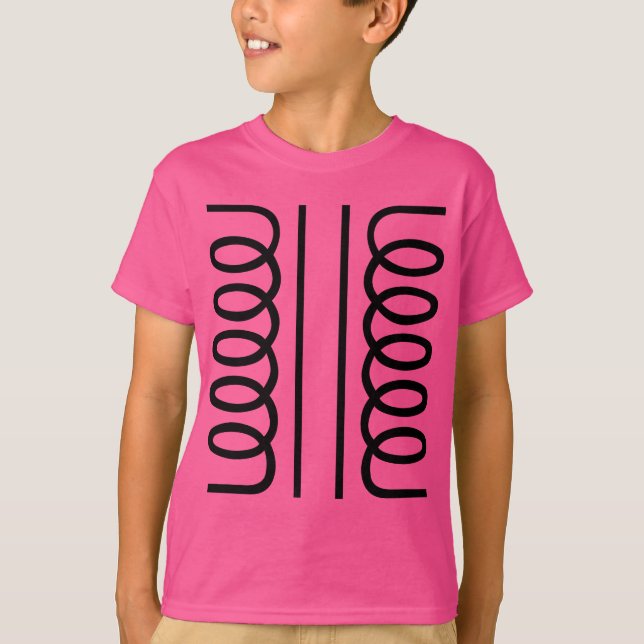 Electrical Transformer - Black T-Shirt (Front)