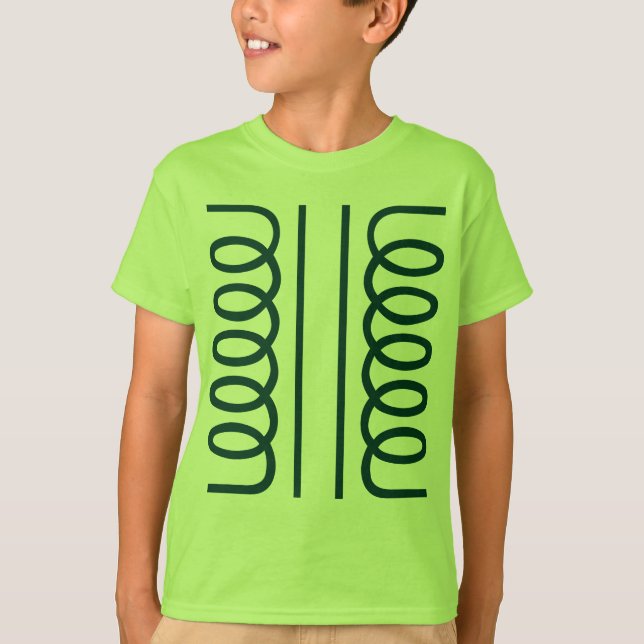 Electrical Transformer Symbol T-Shirt (Front)