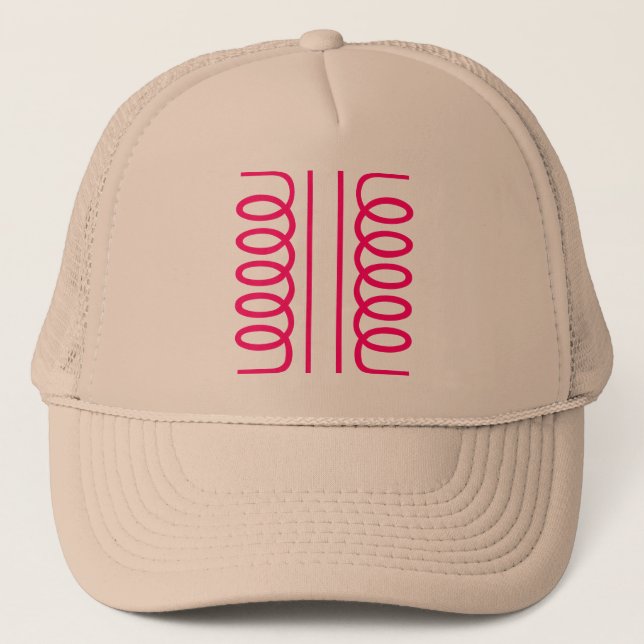 Electrical Transformer Symbol Trucker Hat (Front)