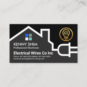 Electrical Wiring Home Circuit Business Card