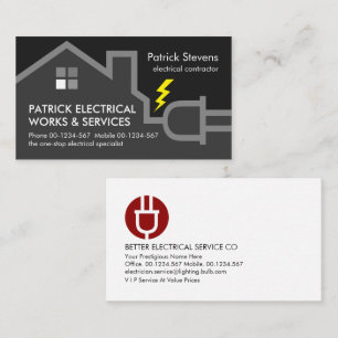 Electrical Wiring Home Circuit Frame Business Card