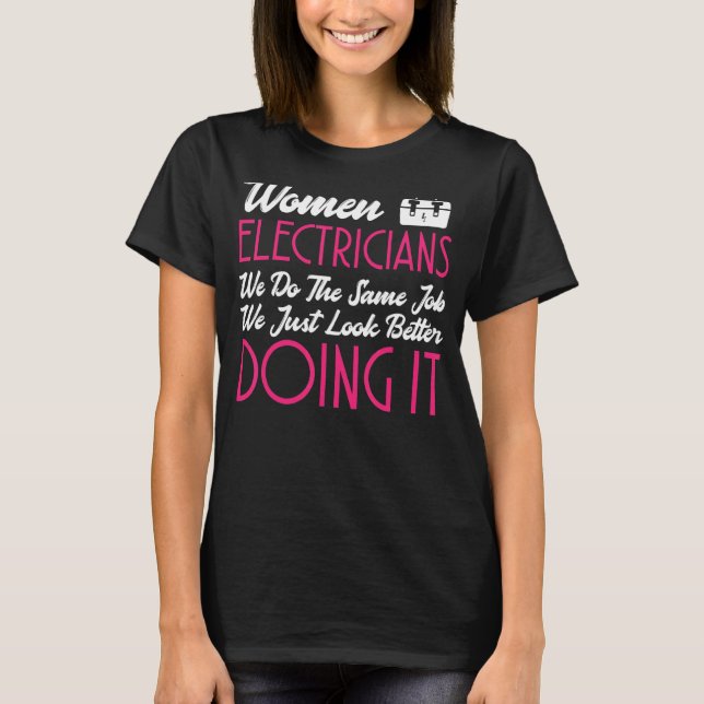 Electrician Apparel  Awesome Electricians Design T-Shirt (Front)