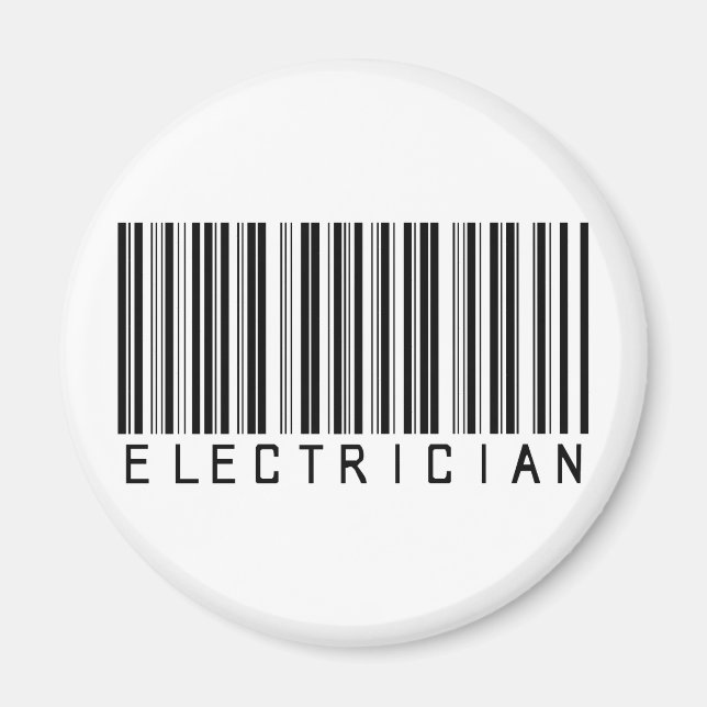 Electrician Bar Code Magnet (Front)