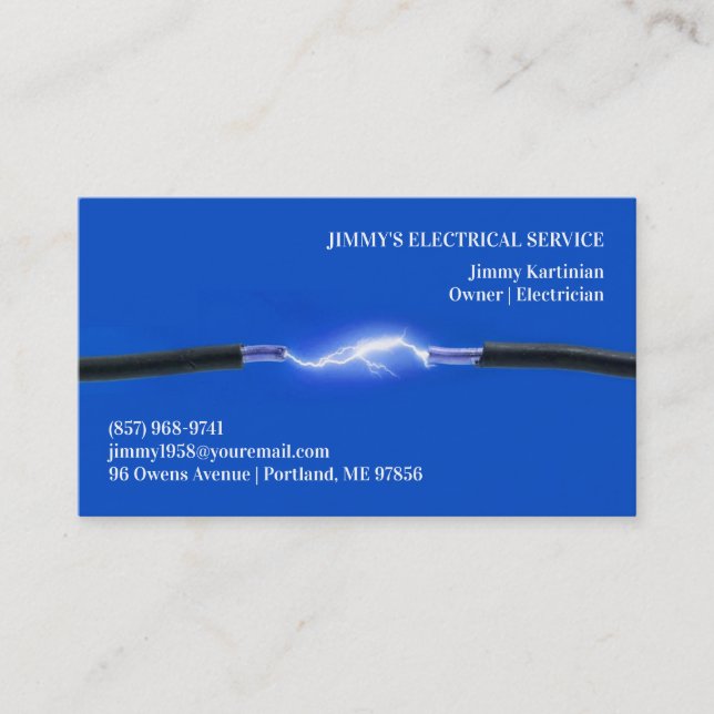 Electrician Business Card (Front)