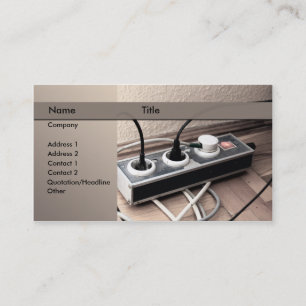 electrician business card