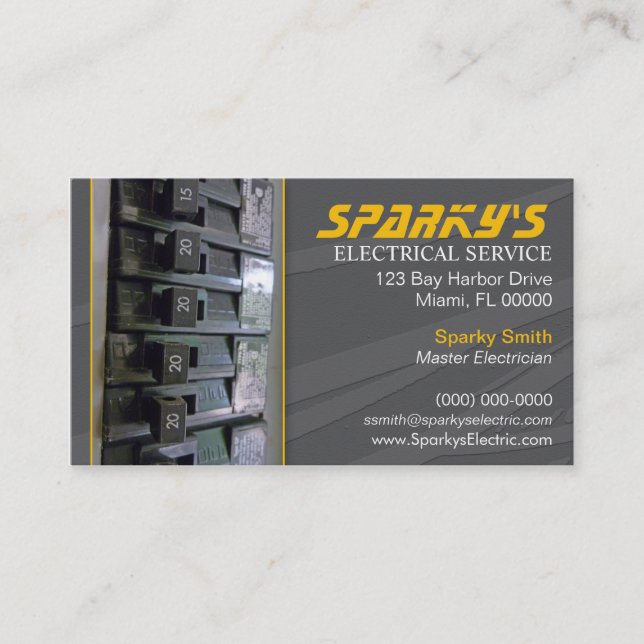 Electrician Business Card (Front)