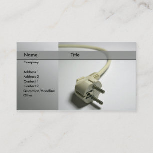 electrician business card