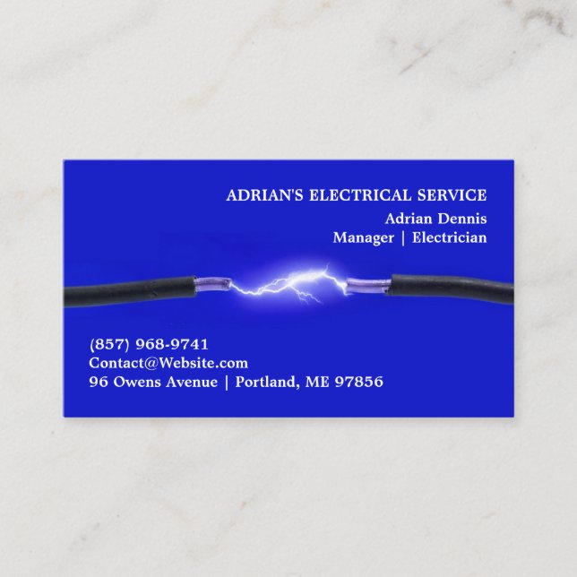 Electrician Business Card (Front)