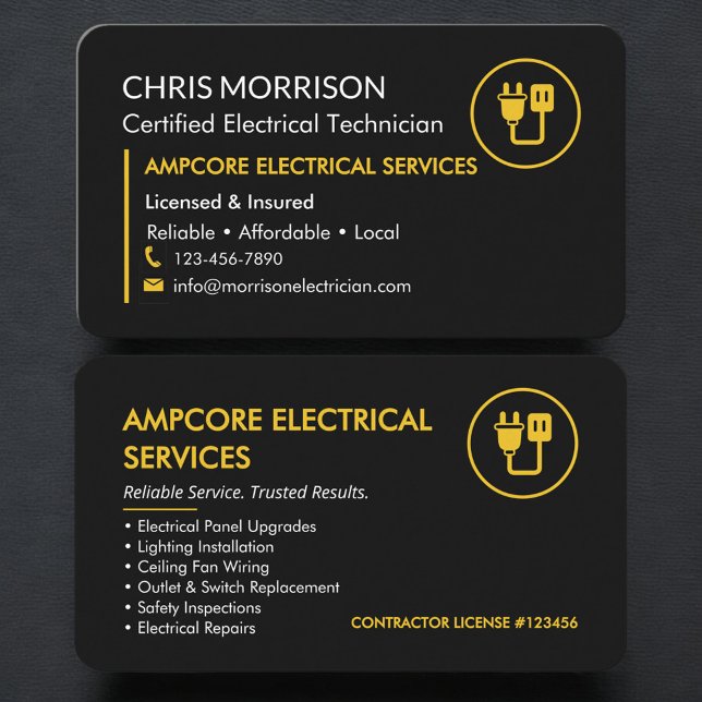 Electrician Business Card (Creator Uploaded)