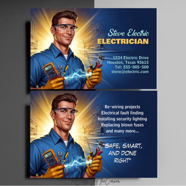 Electrician  business card (Creator Uploaded)