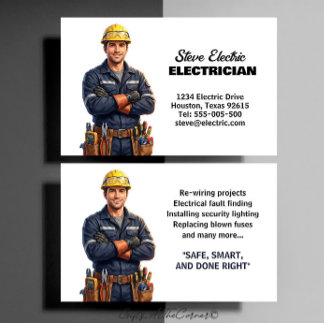 Electrician business card
