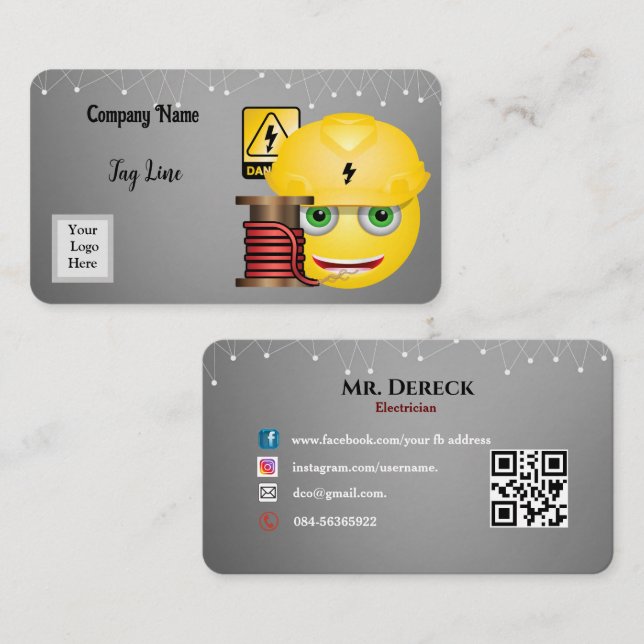 Electrician Business Card (Front/Back)