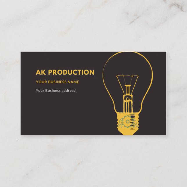 Electrician Business Card! Card (Front)