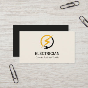 Electrician Business Card Printable Design