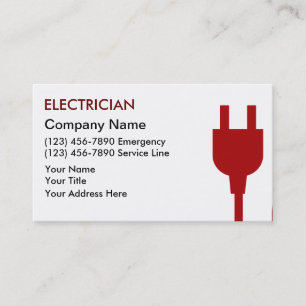 Electrician Business Cards