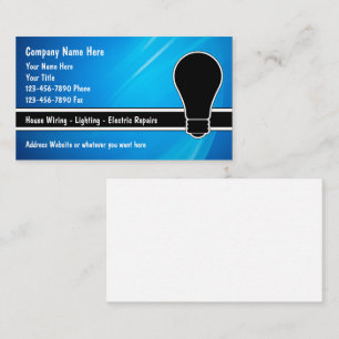 Electrician Business Cards
