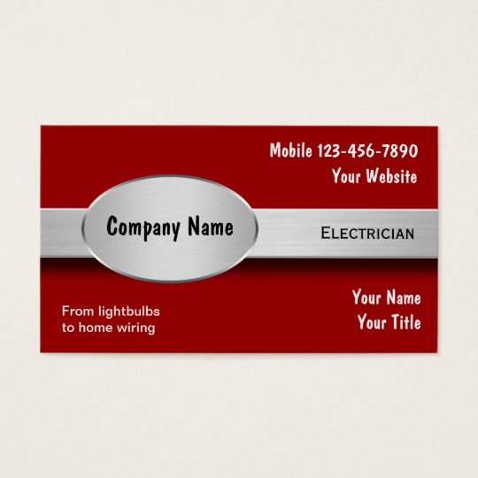 Electrician Business Cards