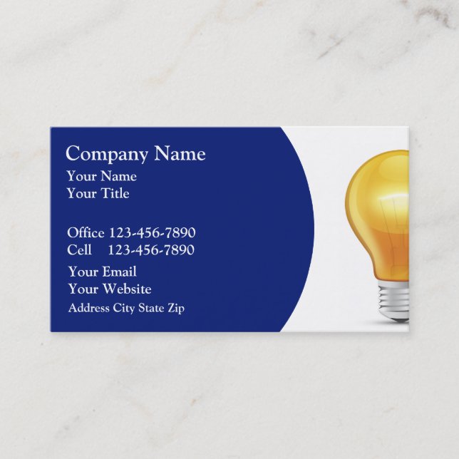 Electrician Business Cards (Front)