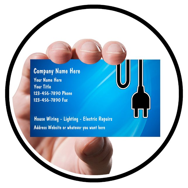 Electrician Business Cards (Creator Uploaded)