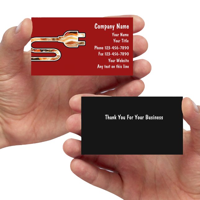 Electrician Business Cards (Creator Uploaded)