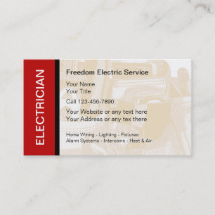 Electrician Business Cards