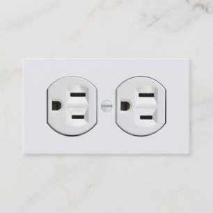 Electrician Business Cards (Electrical Outlet)