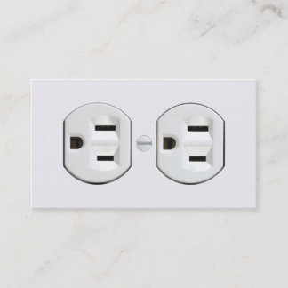 Electrician Business Cards (Electrical Outlet)