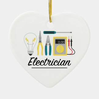 Electrician Ceramic Tree Decoration