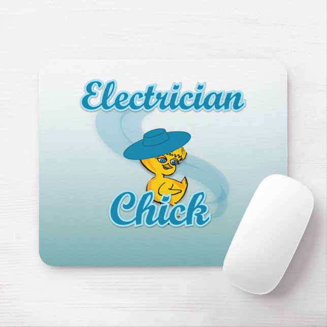 Electrician Chick #3 Mouse Mat (With Mouse)