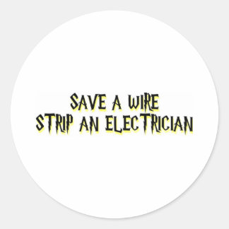 Electrician Classic Round Sticker