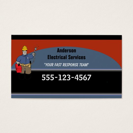 Electrician Custom Personalised Business Card