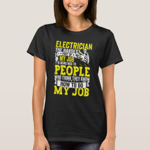 Electrician Dad Apparel Electric Lineman for Men T-Shirt