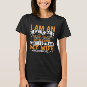 Electrician Dad Apparel Electric Lineman for Men T-Shirt