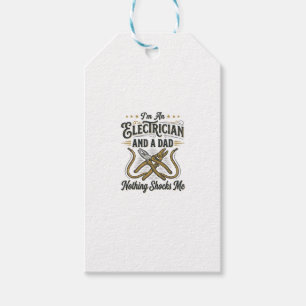 Electrician Dad Nothing Shocks Me Vintage Shirt De Gift Tags