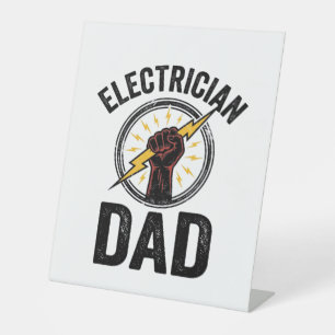 Electrician Dad Vintage Engraving Vector Shirt Des Pedestal Sign
