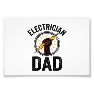 Electrician Dad Vintage Engraving Vector Shirt Des Photo Print