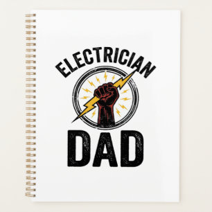 Electrician Dad Vintage Engraving Vector Shirt Des Planner